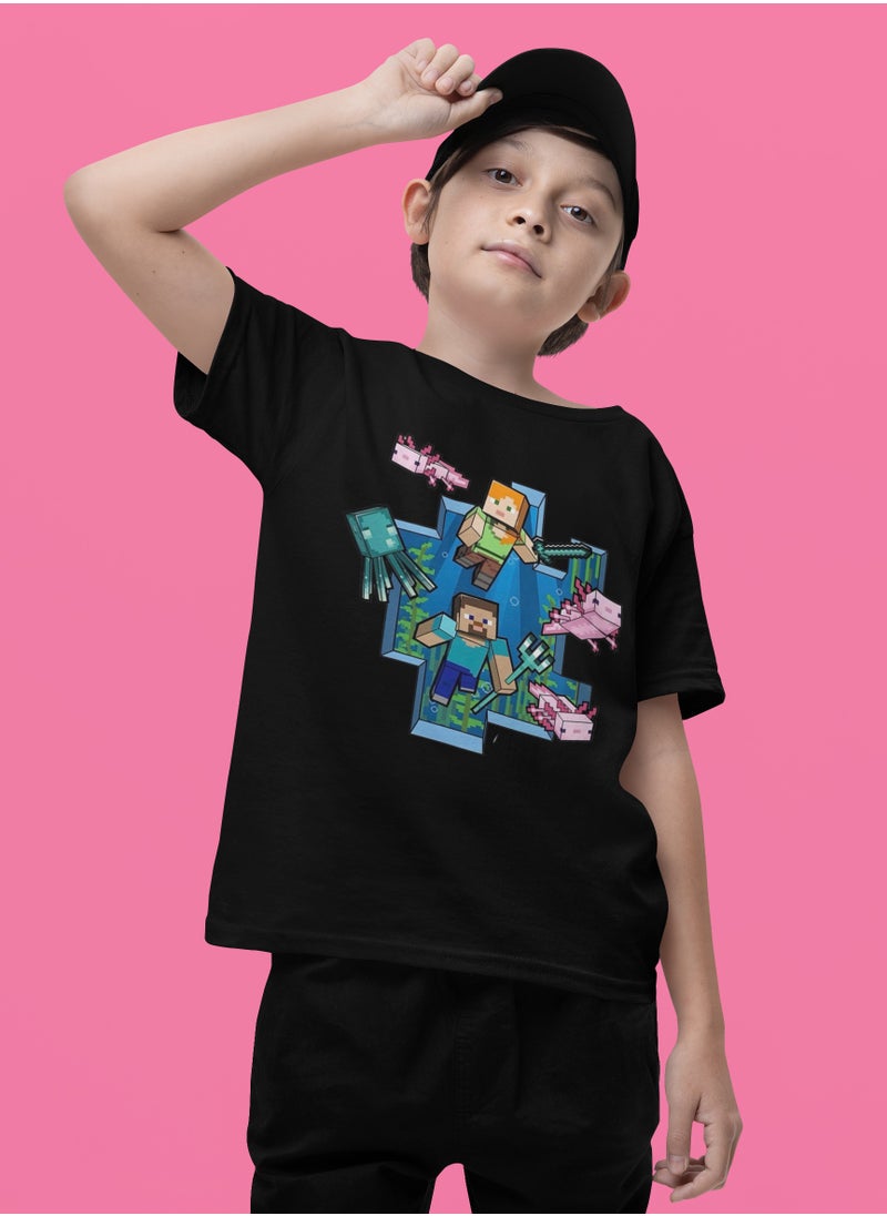 Minecraft Graphic Design With Kid's Unisex T-Shirts