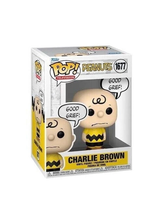 Funko POP! Television Peanuts Charlie Brown (Good Grief!) Vinyl Figure (10.3 cm)
