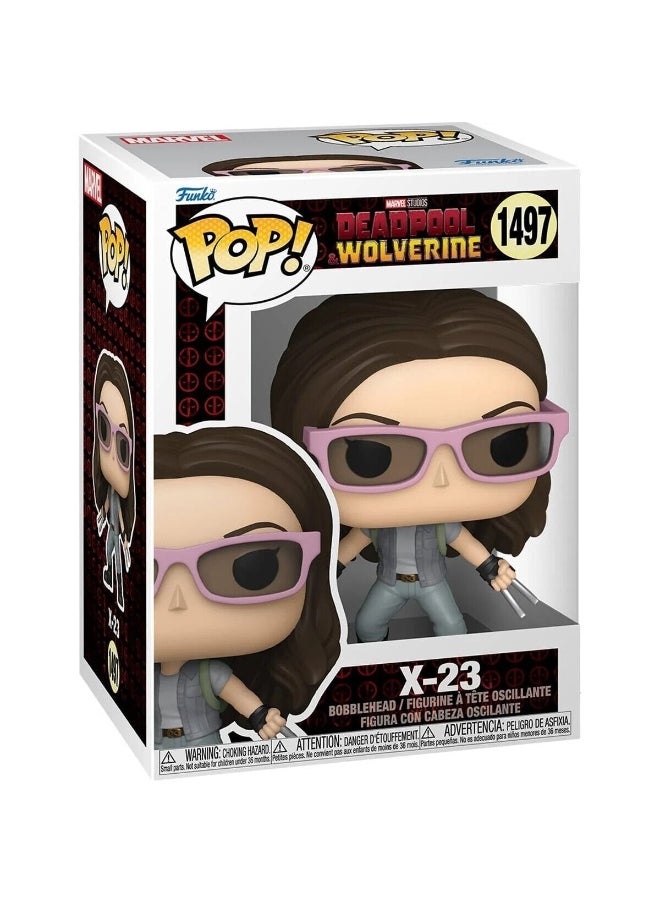 Funko POP! Marvel Deadpool & Wolverine X-23 with Sunglasses Vinyl Bobblehead (9 cm)
