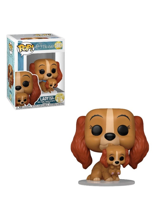 Funko POP! Disney Lady and the Tramp Lady with Puppy 70th Anniversary Vinyl Figure (8.6 cm)