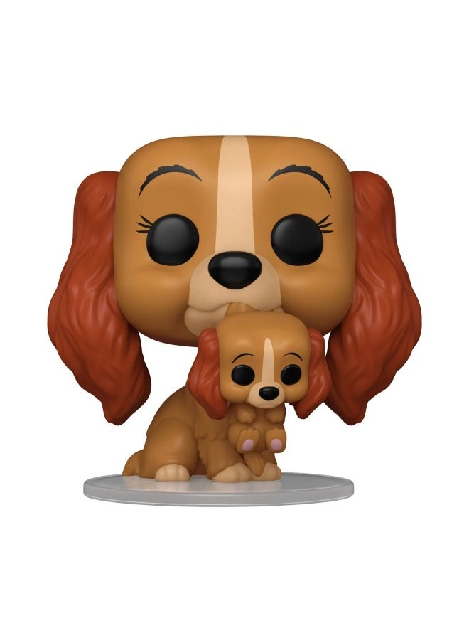Funko POP! Disney Lady and the Tramp Lady with Puppy 70th Anniversary Vinyl Figure (8.6 cm)