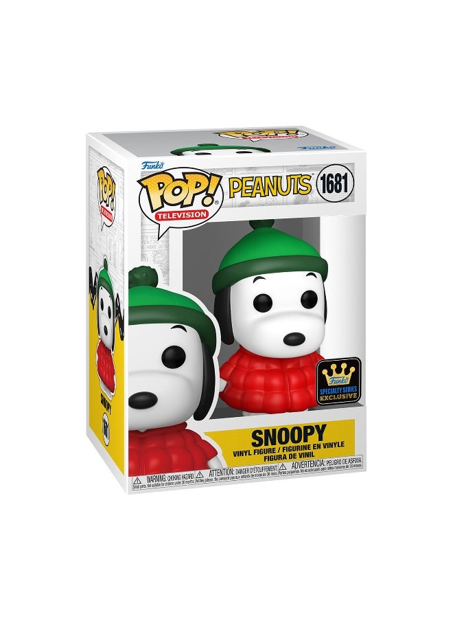 Funko POP! Television Peanuts Snoopy in Puffer Jacket Chase Vinyl Figure (Assorted, 9.8 cm)
