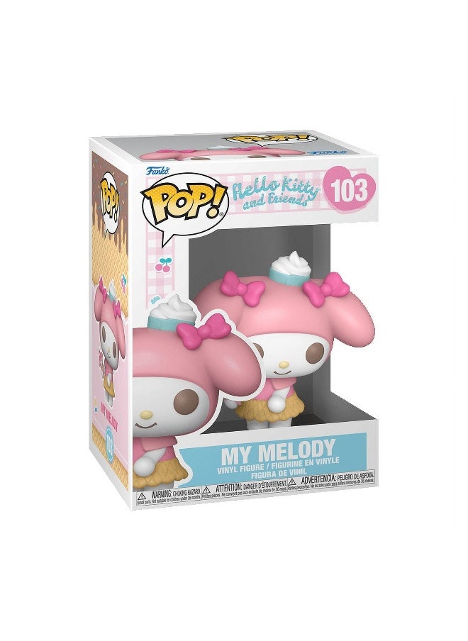 Funko POP! Sanrio Hello Kitty and Friends My Melody with Ice Cream Vinyl Figure (9 cm)