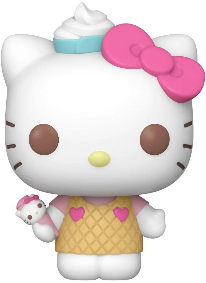 Funko POP! Sanrio Hello Kitty and Friends Hello Kitty with Ice Cream Vinyl Figure (9 cm)