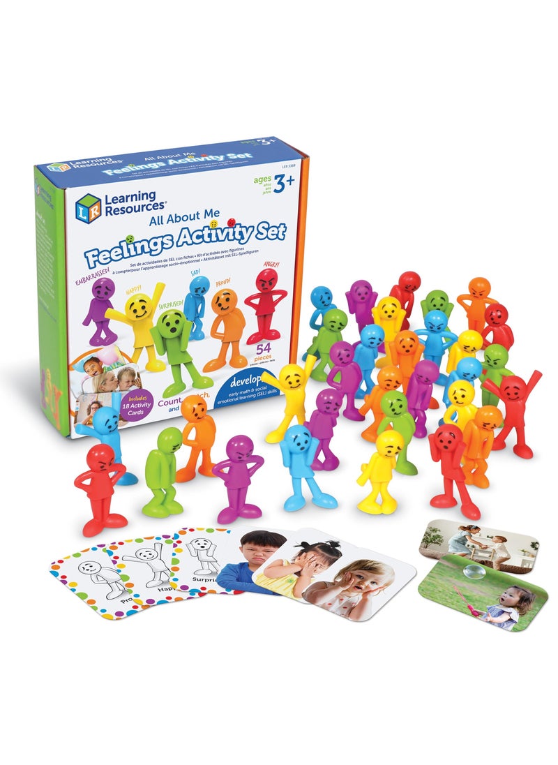 All about Me Feelings Activity Set - 54 Pieces, Ages 3+ Toddler Social Emotional Learning Games, Communication Games for Kids