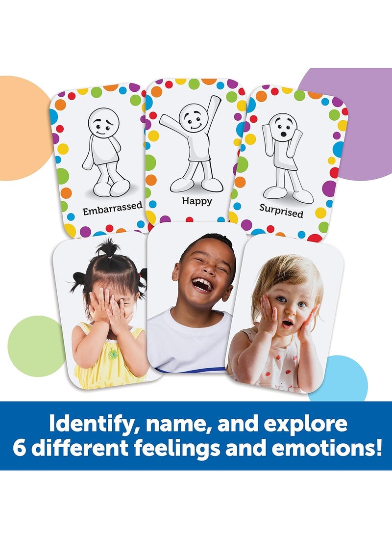All about Me Feelings Activity Set - 54 Pieces, Ages 3+ Toddler Social Emotional Learning Games, Communication Games for Kids