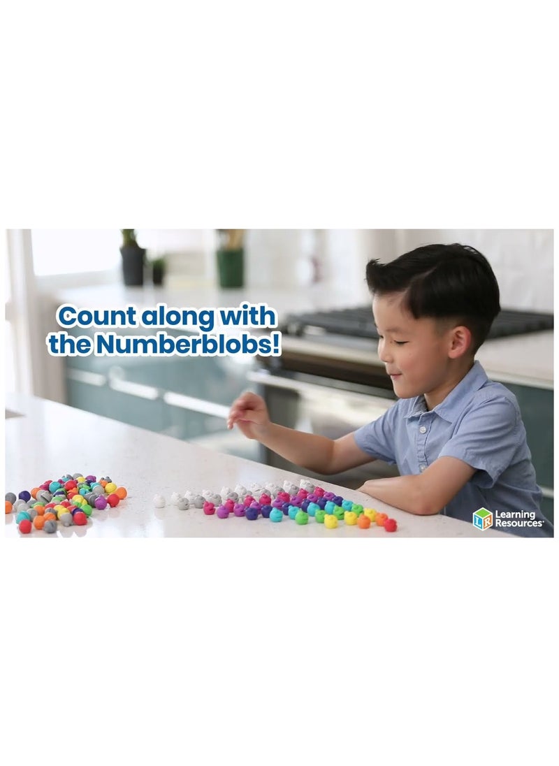 Number blocks Number blob Counting Set, Educational Math Manipulatives, Numbers for Toddlers, Preschool Learning Toys, Ages 3+