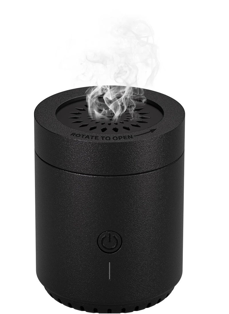 Electronic Incense Burner, Rechargeable, LED Indicator, 70 Charcoal Capacity, Auto Shut-off