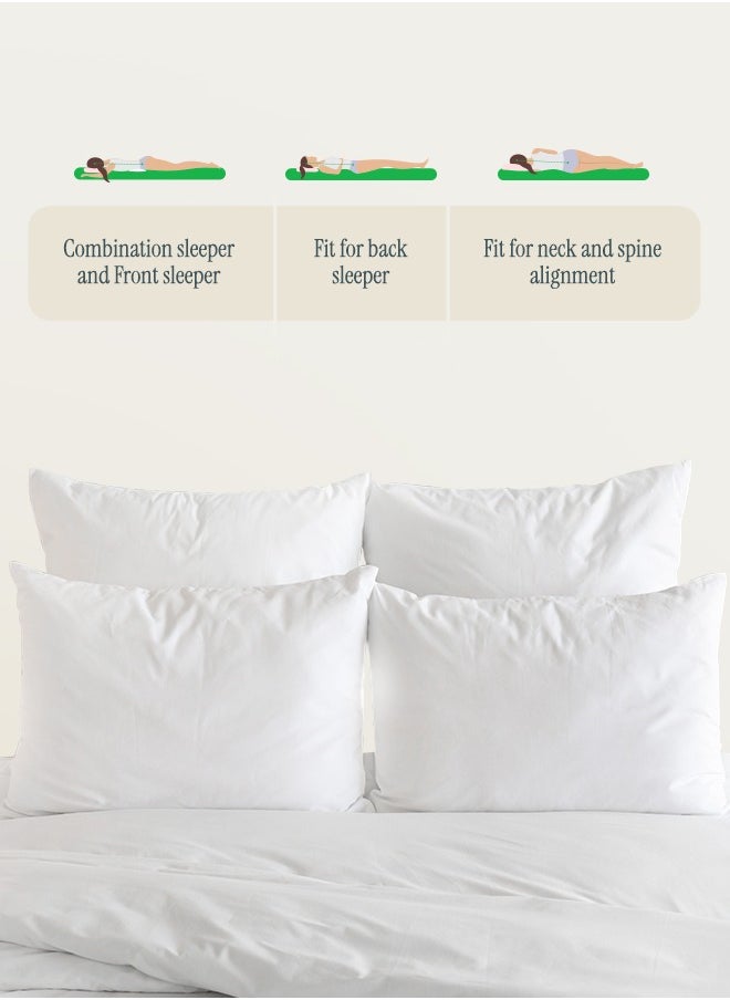 Premium Pillow Set (2-Pack, 75x50 cm) – Adaptive Support for Neck & Spine, Ultra-Soft & Breathable, Ergonomic Design for All Sleepers, Plush & Cloud-Like Comfort, Pressure-Relieving, Hypoallergenic & Perfect for Restful Sleep