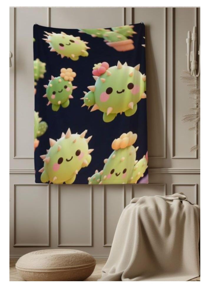 Children's or student cartoon flannel thin blanket (warm and comfortable, suitable for sleep, games) 100cm*150cm - 786