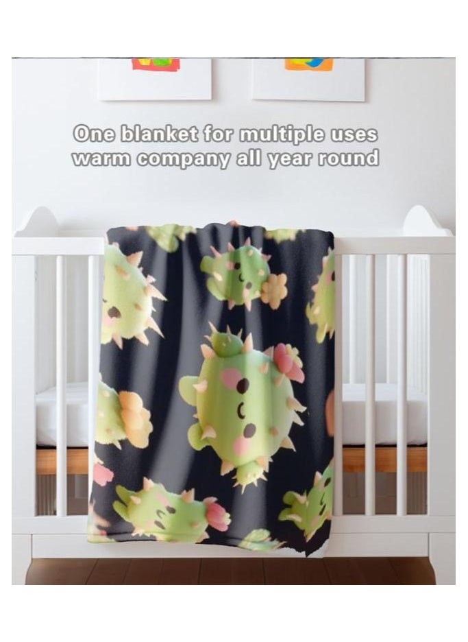 Children's or student cartoon flannel thin blanket (warm and comfortable, suitable for sleep, games) 100cm*150cm - 786