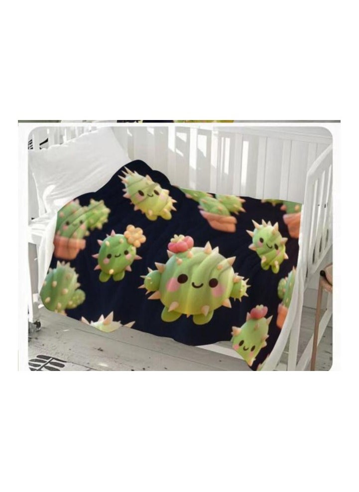 Children's or student cartoon flannel thin blanket (warm and comfortable, suitable for sleep, games) 100cm*150cm - 786