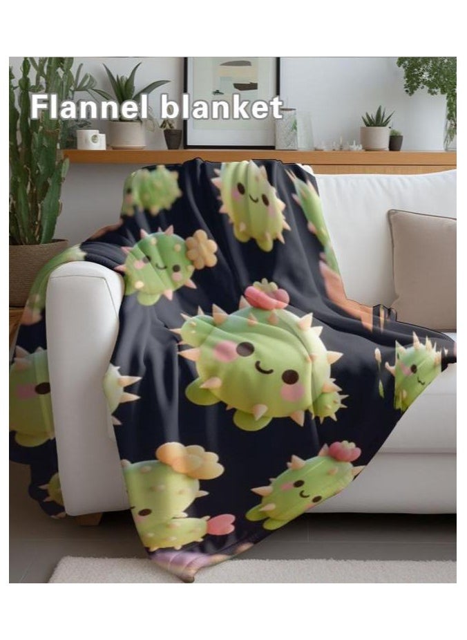 Children's or student cartoon flannel thin blanket (warm and comfortable, suitable for sleep, games) 100cm*150cm - 786