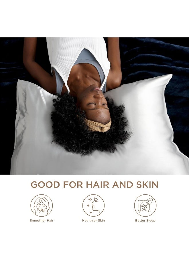Bedsure - Satin Pillowcase for Hair and Skin, 2 Pack, Standard Size (20