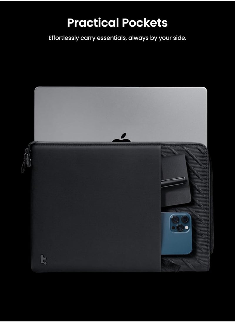 Voyage-A10 Slim Laptop Sleeve for 14-inch New MacBook Pro M4/M3/M2/M1 Pro/Max A3112 A3401 A3185 A2992 A2918 A2779 2024-2021, Water-Resistant MacBook Case Bag Cover with Minimalist Design