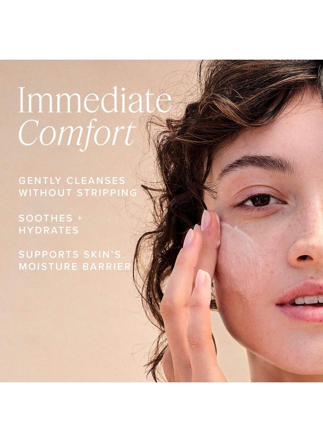 Farmacy Gentle Creamy Face Cleanser - Hydrating Facial Cleanser to Nourish + Help Remove Makeup + Impurities - Enriched with Aloe + Moringa Oil to Soothe, Purify + Refresh Skin (5 fl oz)