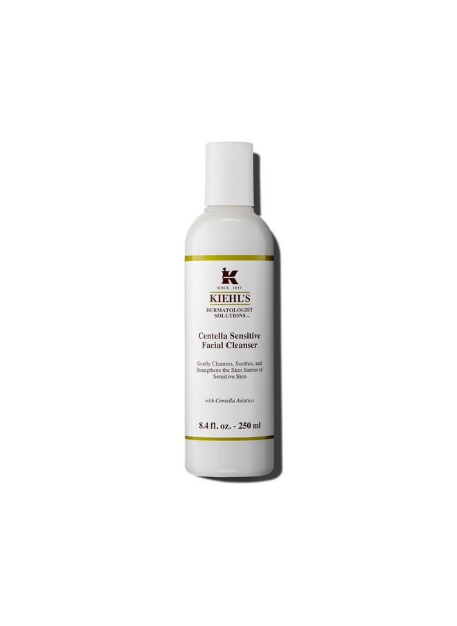 Kiehl's Centella Facial Cleanser for Sensitive Skin, Soothing Face Wash with Centella Asiatica, pH-Balanced, Paraben-free, Fragrance-free, Dermatalogist-tested, Non-comedogenic - 8.4 fl oz