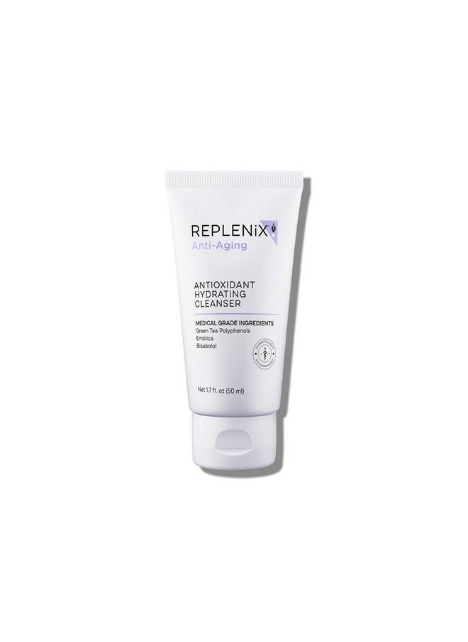 Replenix Antioxidant Hydrating Cleanser, Medical-Grade Gentle Face Wash for Dry & Mature Skin (1.7 fl oz)