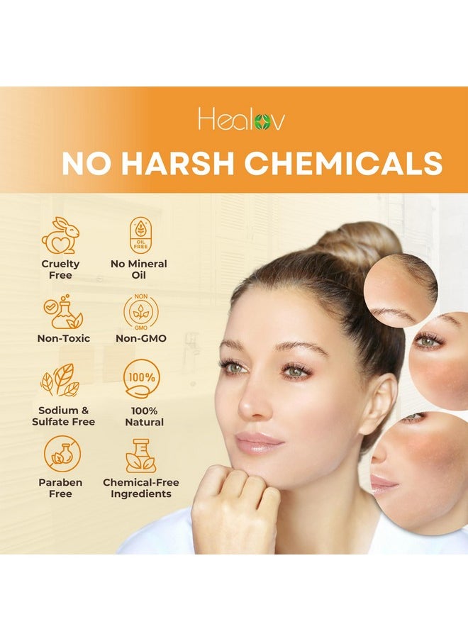 Kojic Acid Soap - Skin Brightening Kojic Papaya Face & Body Wash for Hyperpigmentation - Dark Spot Soap Reduces Acne, Scars, and Enhances Skin Tone - Turmeric Facial Cleanser for Brighter Glowing Skin