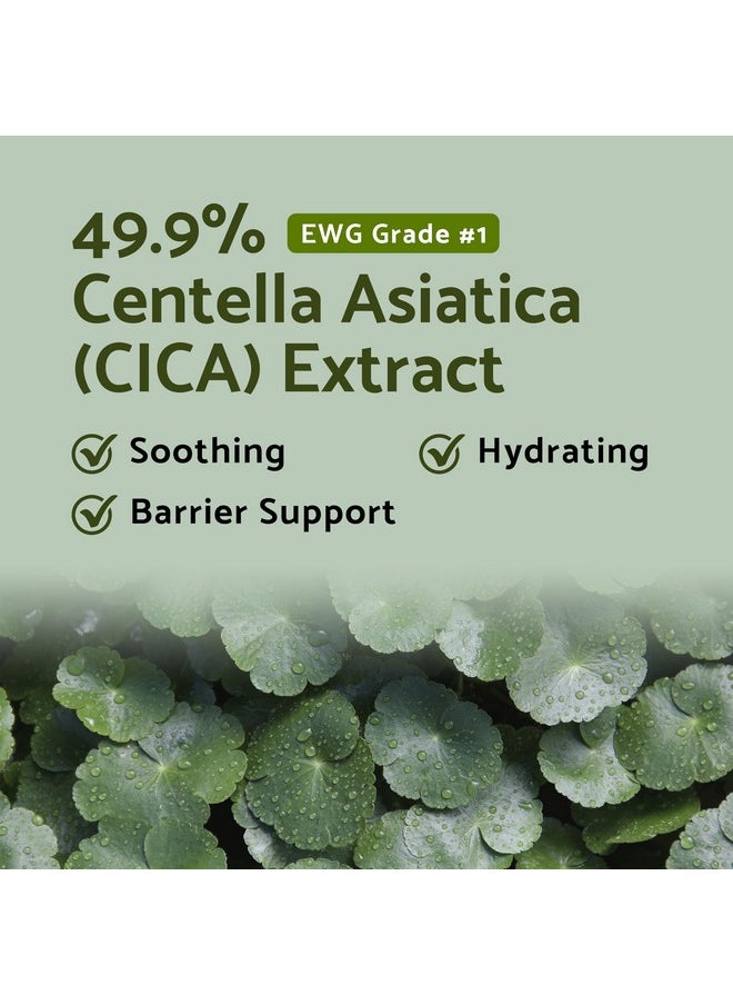 IUNIK Centella Mild Facial Foaming Cleanser - Non-stripping Sub-Acid w/Centella Asiatica 49% Moisturizing pH Balancing for Oily Dry Senstivie Acne-prone skin Vegan Korean Skincare