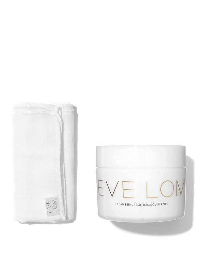 EVE LOM The Original Balm Cleanser - Facial Cleansing Balm - 5-in-1 Facial Cleanser & Muslin Cloth - Deep Cleansing & Gentle Exfoliation, Hydrating Skin Benefits, Removes Waterproof Make-Up - 20 ml