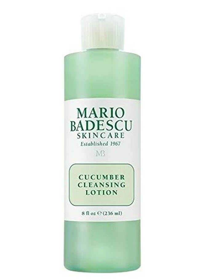 Mario Badescu MB Favorites Collection, Skin Care Gift Set Includes SPF 17 Moisturizer, Enzyme Cleansing Gel, Cucumber Cleansing Lotion, Hand Cream, Body Lotion, Cosmetic Bag & Compact Mirror