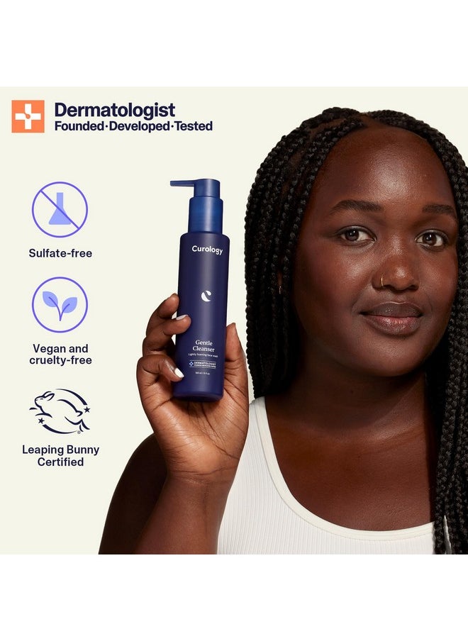 Curology Gentle Facial Cleanser, Lightly Foaming Face Wash, For Sensitive, Dry or Oily Skin Types, Hydrating Gel Texture, Fragrance Free Skin Care, 5 fl oz