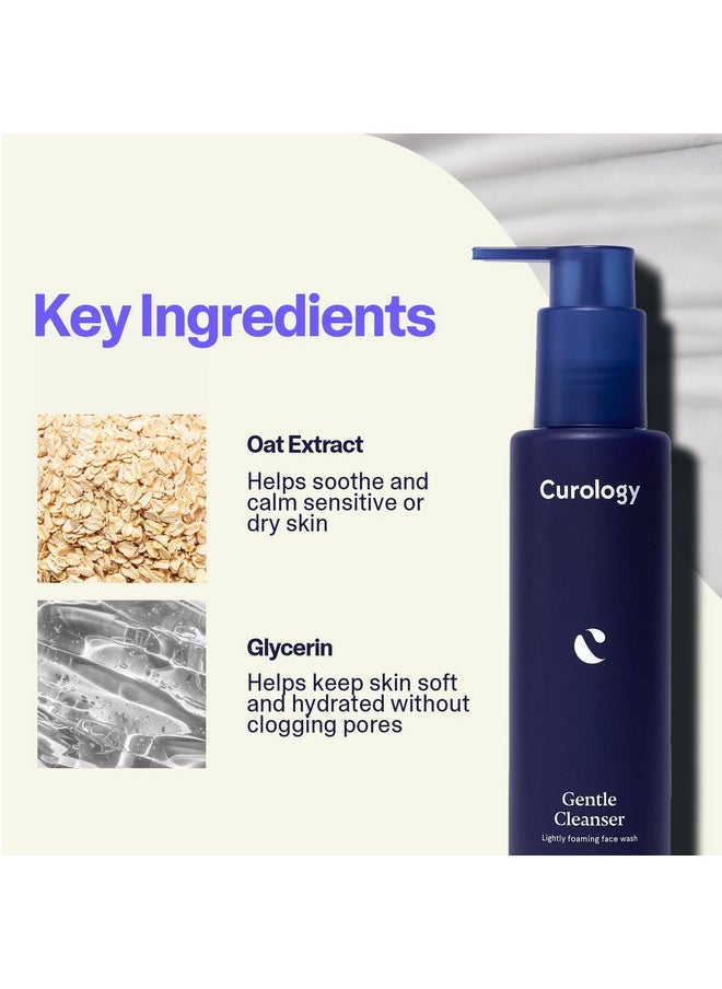Curology Gentle Facial Cleanser, Lightly Foaming Face Wash, For Sensitive, Dry or Oily Skin Types, Hydrating Gel Texture, Fragrance Free Skin Care, 5 fl oz