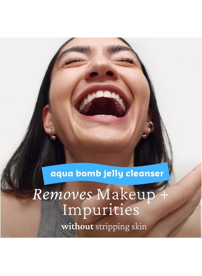 belif Aqua Bomb Hydrating Jelly Cleanser, Gentle Hydrating Face Wash, Mild Facial Cleanser,Good for Dryness, Uneven Texture, Gel-to-Foam Cleanser,For All Skin Types, Korean Skin Care