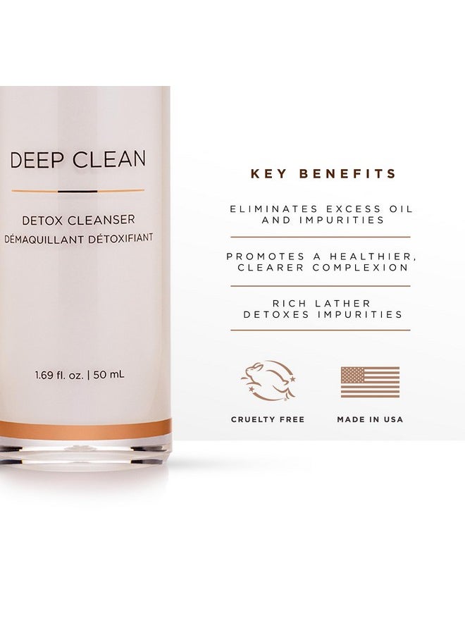 OSMOSIS DEEP CLEAN Detox Facial Cleanser, Face Wash with Coconut Oil for Oily, Blemish-Prone Skin, Gently Removes Impurities, 1.69 Fl Oz