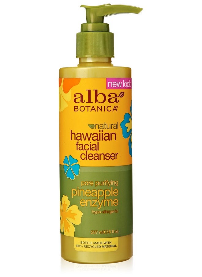 Alba Botanica Hawaiian Enzyme Face Cleanser, Pineapple, 8 oz