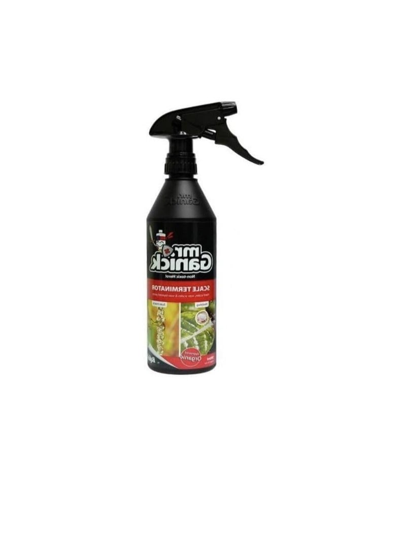 Mr Ganick Organic Mealybug & Scale Terminator Spray 500ml – Safe & Natural Pest Control for Houseplants, Gardens & Greenhouses – Non-Toxic & Chemical-Free