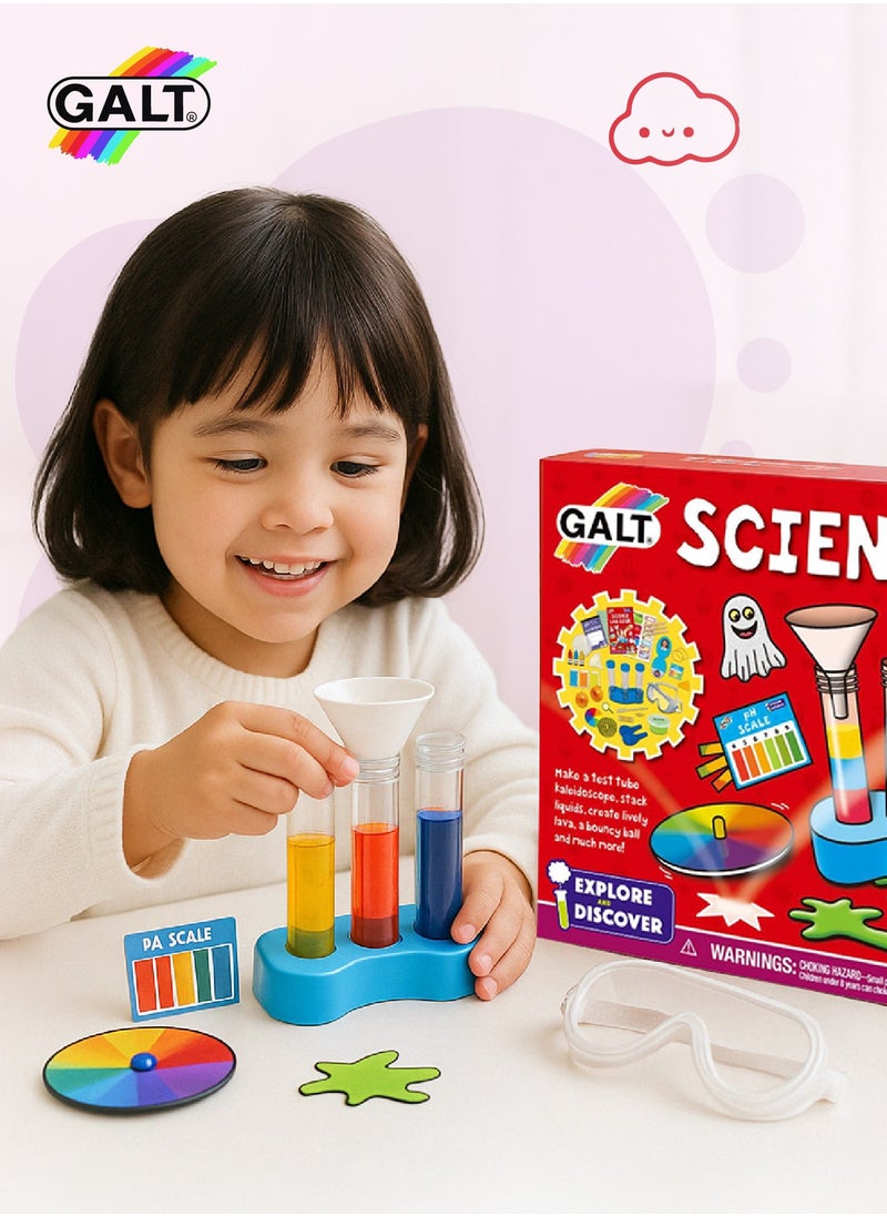 STEM Science Lab Kit | 20 Fun Experiments | Create Lava, Bouncy Balls, Ghosts | Explore, Discover & Learn | Includes Test Tubes, Goggles, pH Scale, Crystals, and More | 7x30.8x22 cm