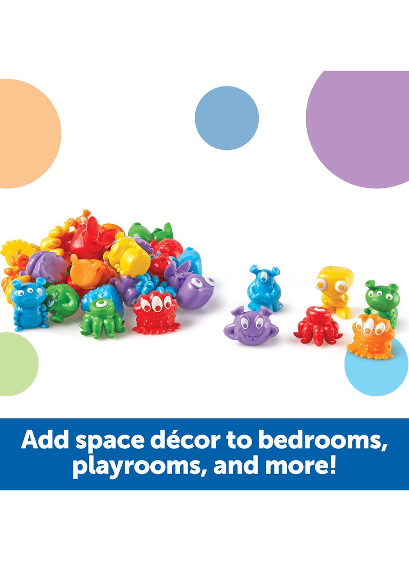 Grab & sort Fine Motor Alien Counters,Toys for Kids, 37 pcs