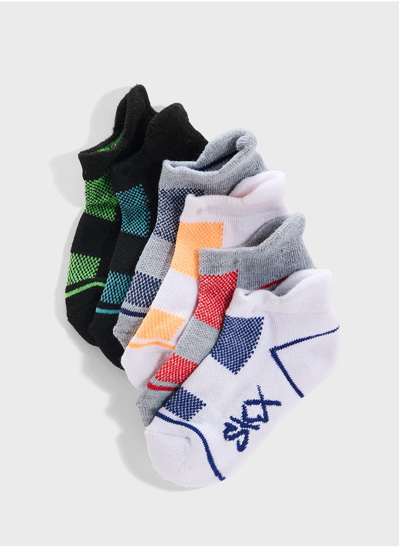 Kids 6 Pack Terry Socks