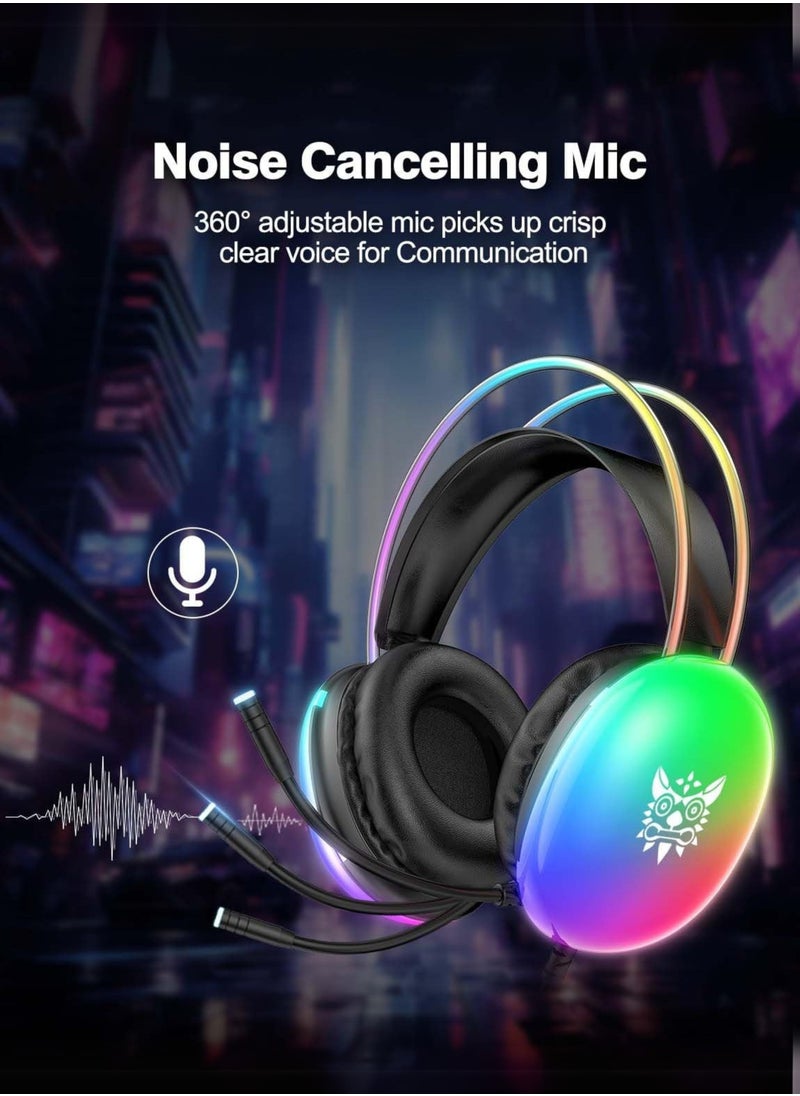 X25 Gaming Headphone Over-Ear Gaming Wired Headphones with Mic for PS4/PS5/XOne/XSeries/NSwitch/PC | Black