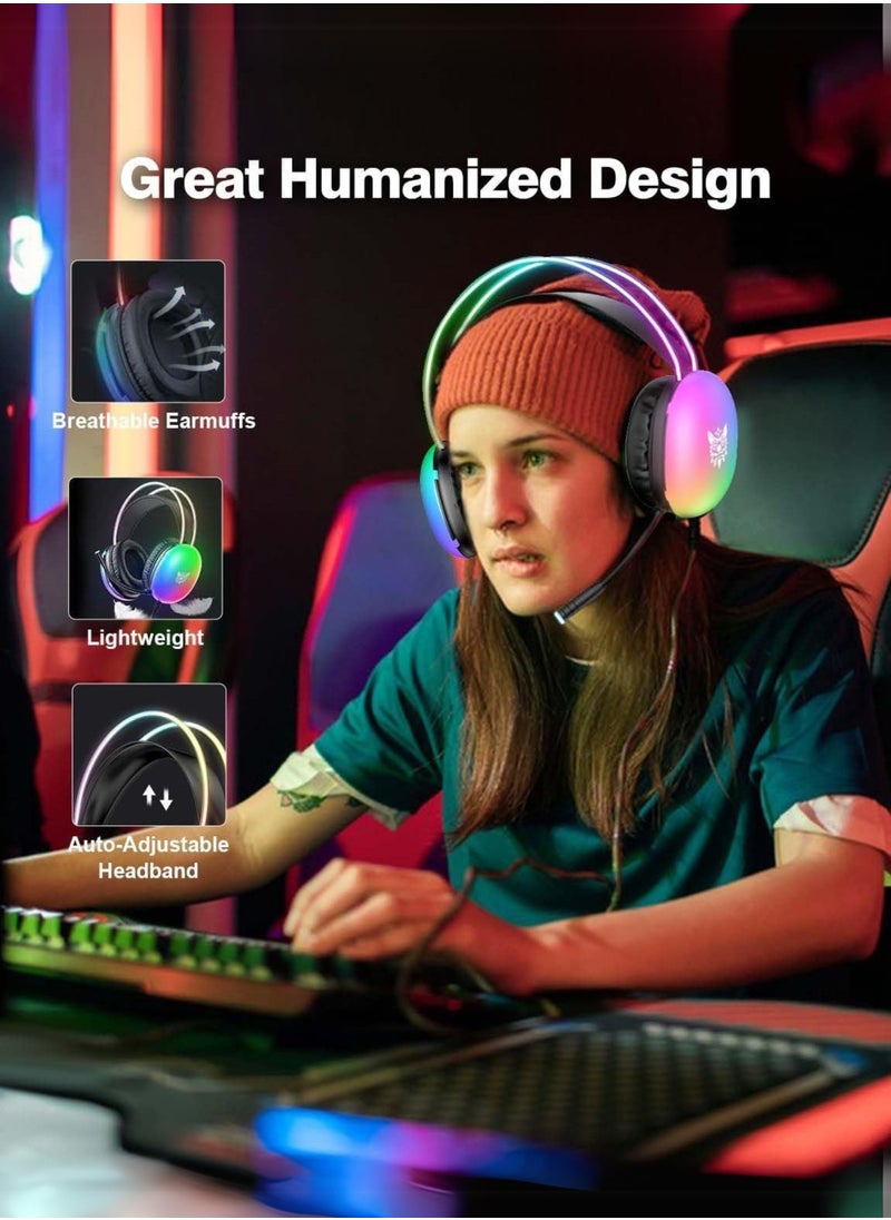 X25 Gaming Headphone Over-Ear Gaming Wired Headphones with Mic for PS4/PS5/XOne/XSeries/NSwitch/PC | Black