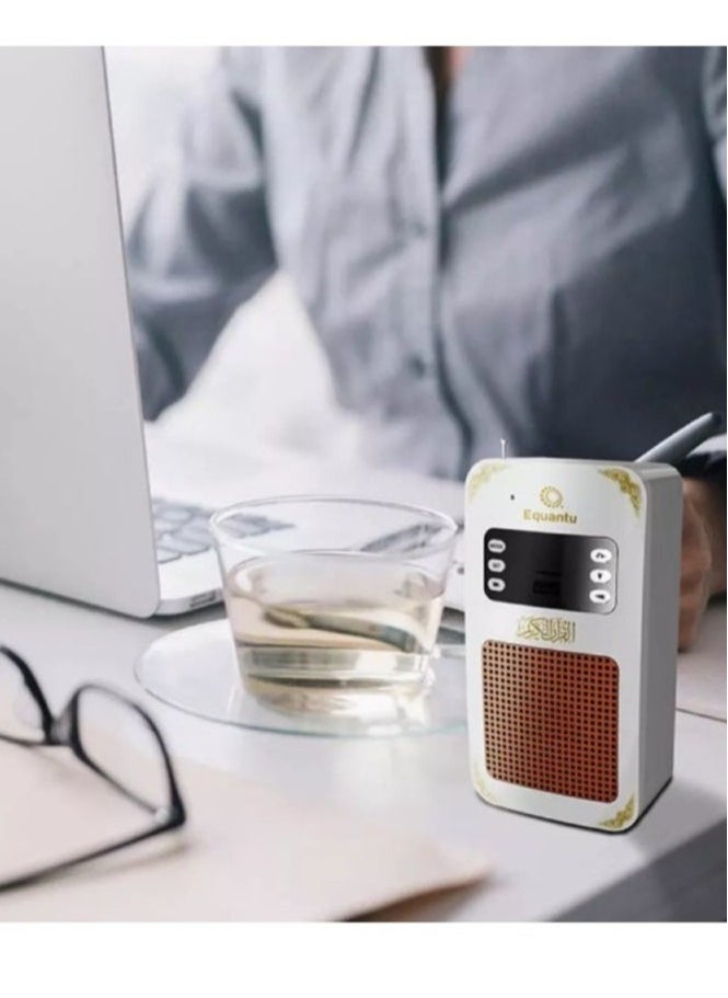SQ-669 Smart Quran Speaker Wall Plug  16 Reciters 16 Translations, Bluetooth USB Remote App Control 8GB Storage
