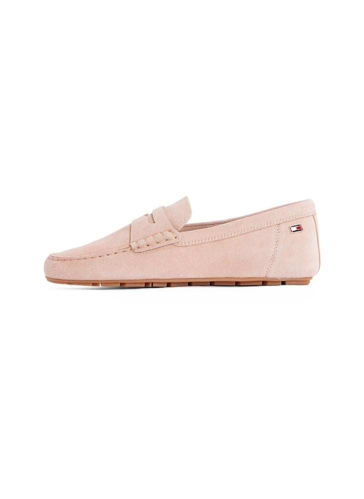 Flag Soft Suede Driver Loafers