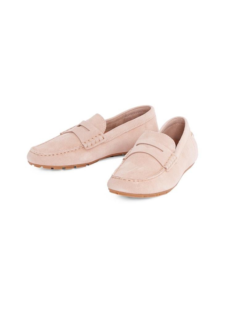 Flag Soft Suede Driver Loafers
