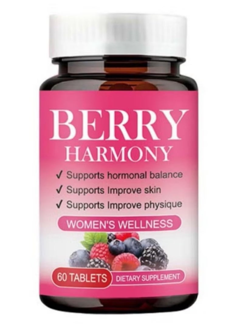 BERRY HARMONY Women Wellness Balance Female Hormones 60 Tablets