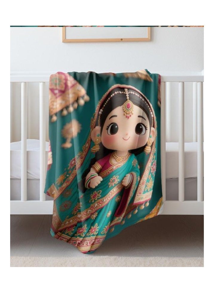 Children's or student cartoon flannel thin blanket (warm and comfortable, suitable for sleep, games) 100cm*150cm - 414