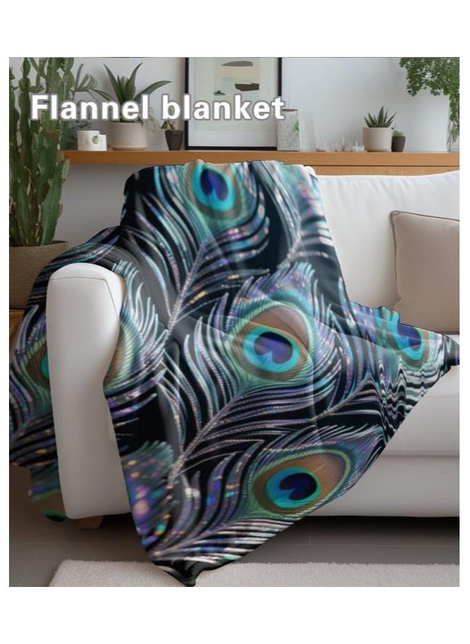 Flannel thin blanket (warm and comfortable, suitable for sleep, gaming, dust removal and sandproof) 150cm*200cm - 535
