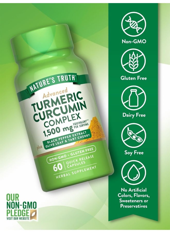 Nature's Truth Turmeric Curcumin Advanced Complex 60 Capsules
