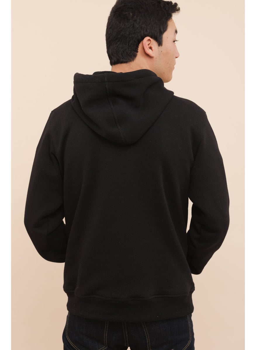 Habibi - Embroidered Black Hoodie