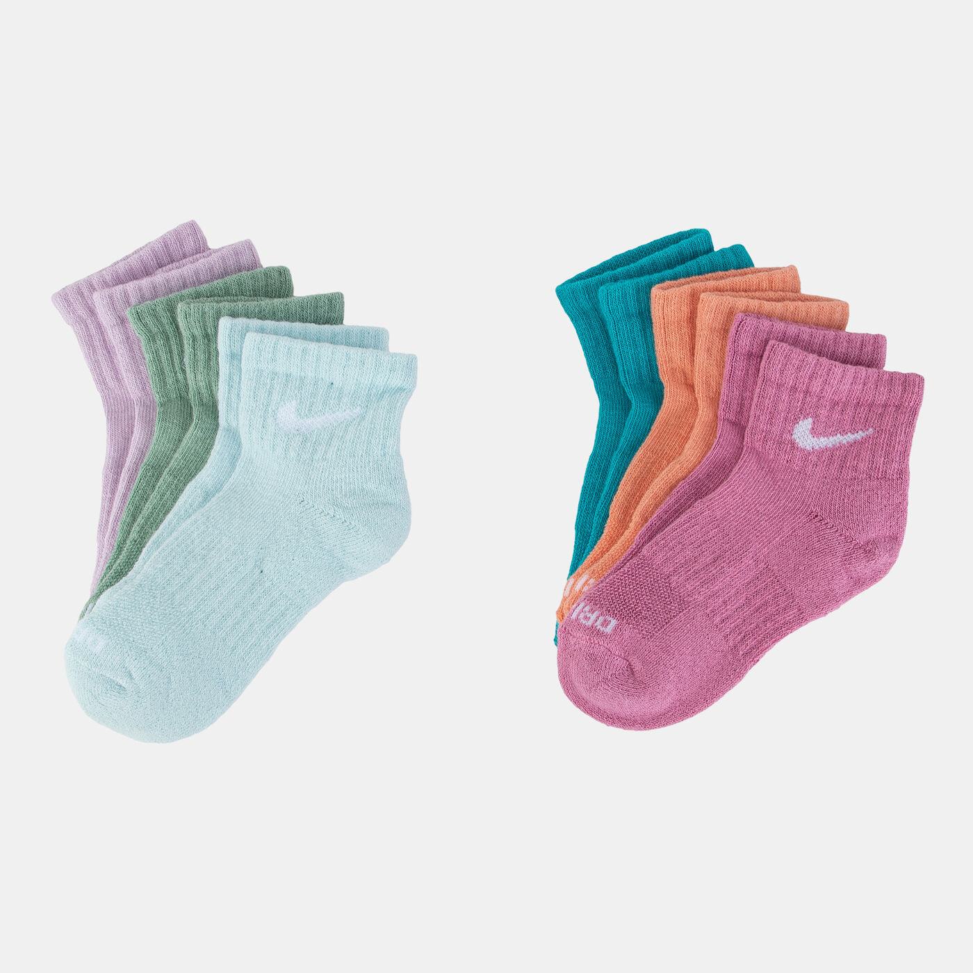 Kids' Dri-FIT Performance Basics Ankle Socks (6 Pairs)