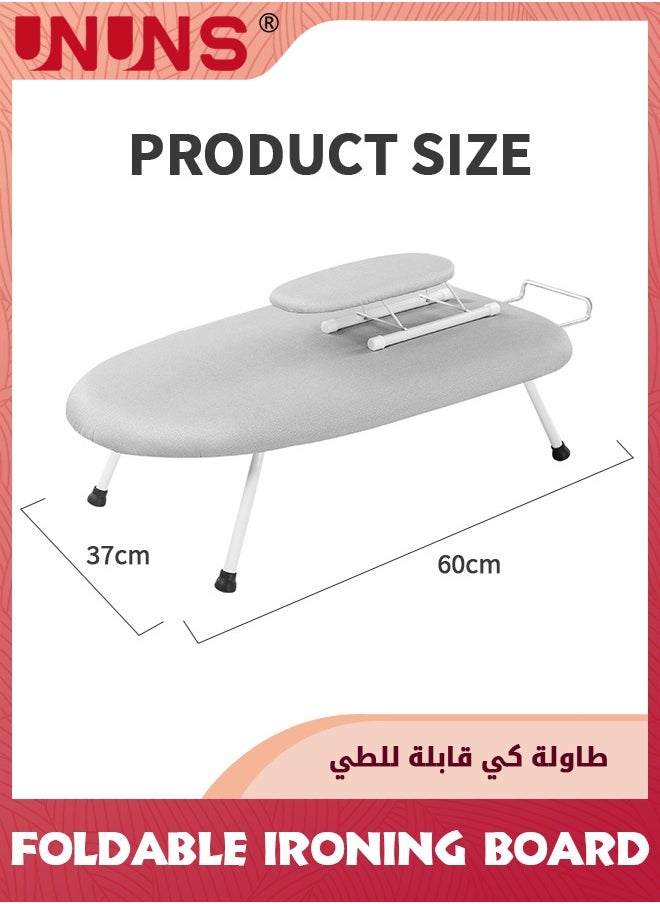 Tabletop Ironing Board,Folding Tabletop Ironing Board With Fixed Sleeve And Iron Holder,Portable Folding Mini Iron Board For Sewing,Household,Craft Room,Dorm