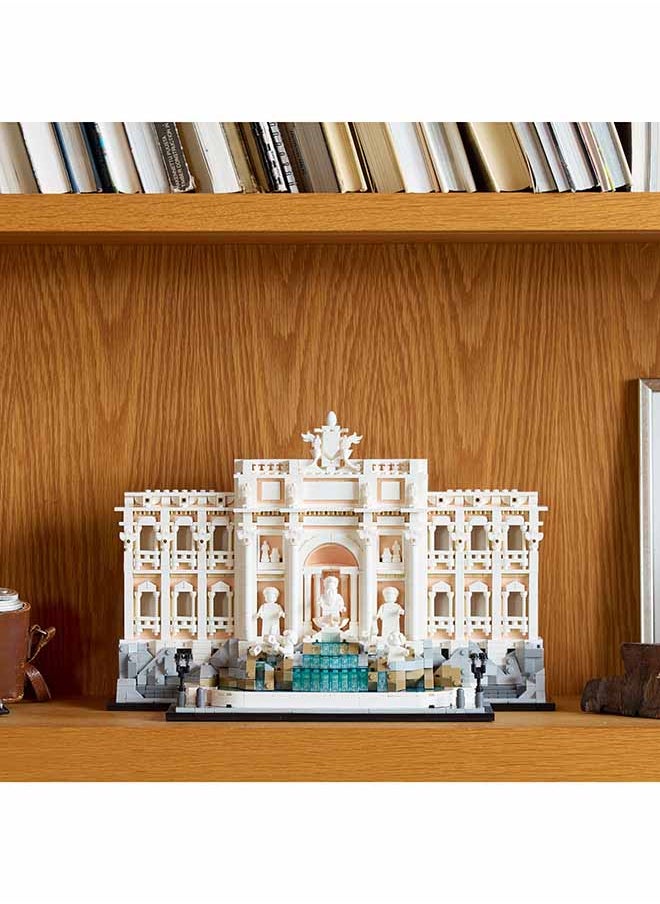 Architecture Trevi Fountain - Baroque Monument Model Kit with Palazzo Poli Facade & Minifigure Sculptures - Home or Office Decor DIY Set for Adults - Gift for History-Loving Men & Women - 21062 (1880 pieces)