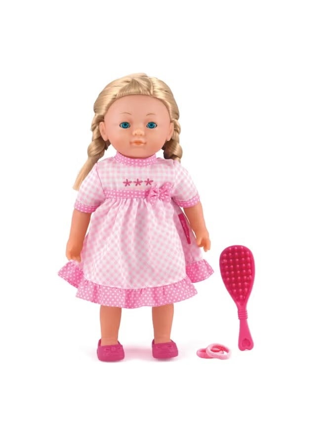 Elizabeth 36Cm (14IN) Soft Doll Slpng Eyes Outfit N Hair Accrys