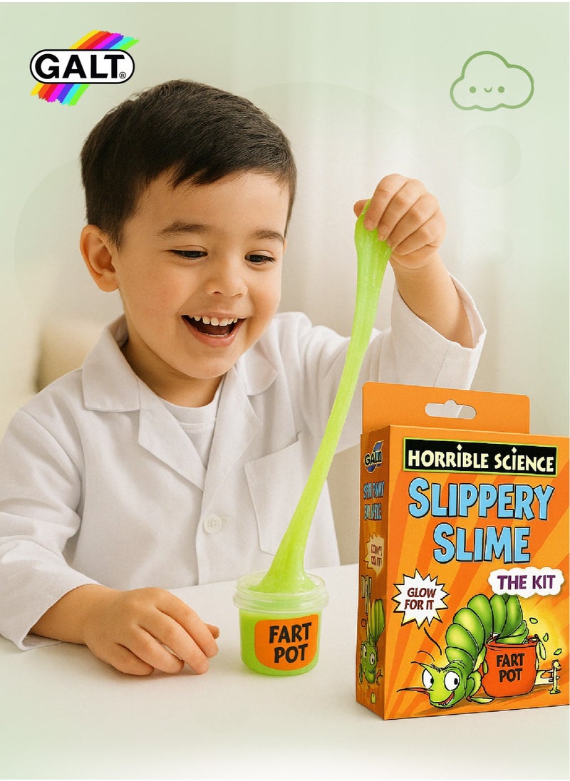 Slippery Slime Kit | Make-Your-Own Slime & Glow Worm Mould | Fun Science Activity for Kids | Glow-in-the-Dark Slime | Ages 5+ | 13.99 x 6.5 x 21.48 cm | 3 Pcs Included